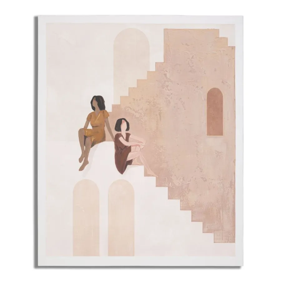 OBRAZ NA PŁÓTNIE LADY -B- 80X3,7X100 cm